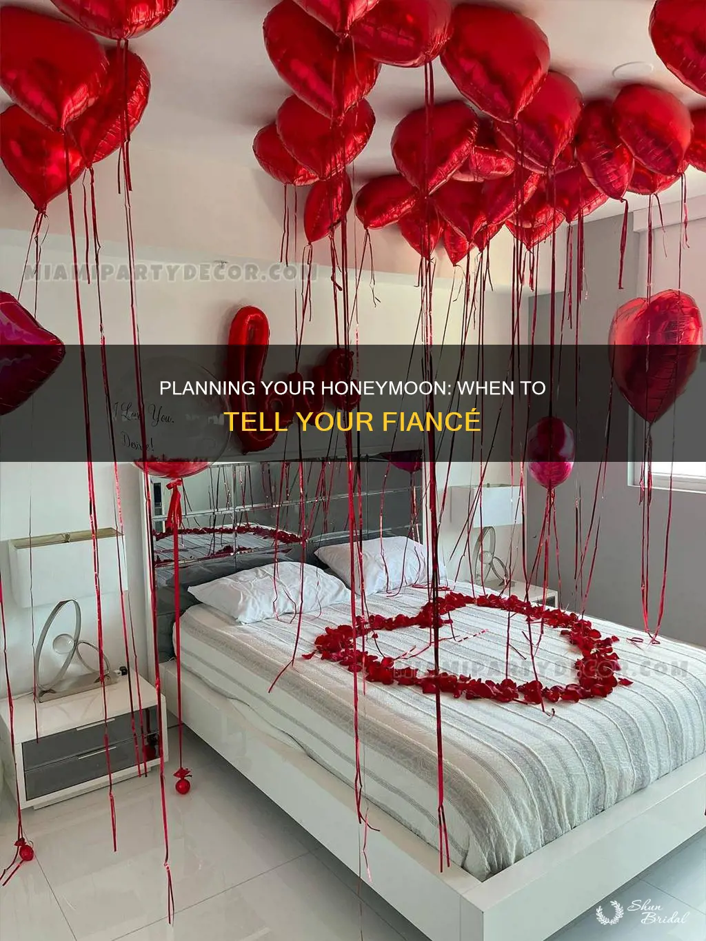 when to tell fiance about the honeymoon