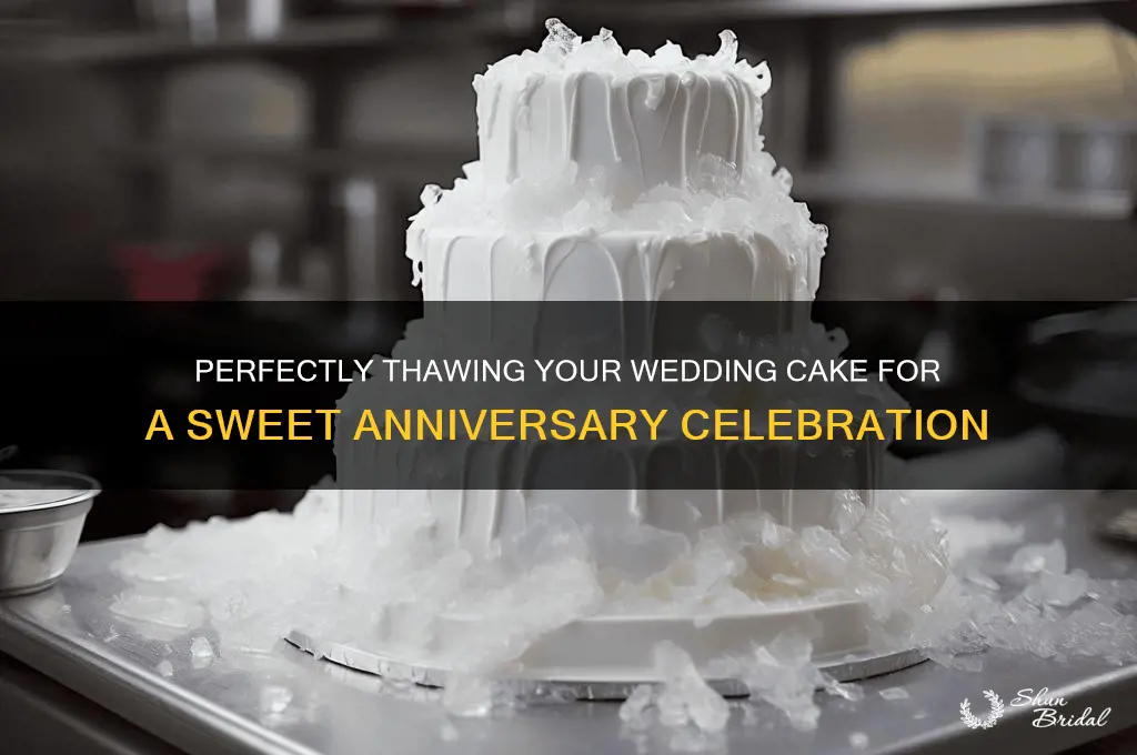 when to thaw wedding cake for anniversary