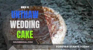 Unthawing Wedding Cake: How Long Before the Big Day?