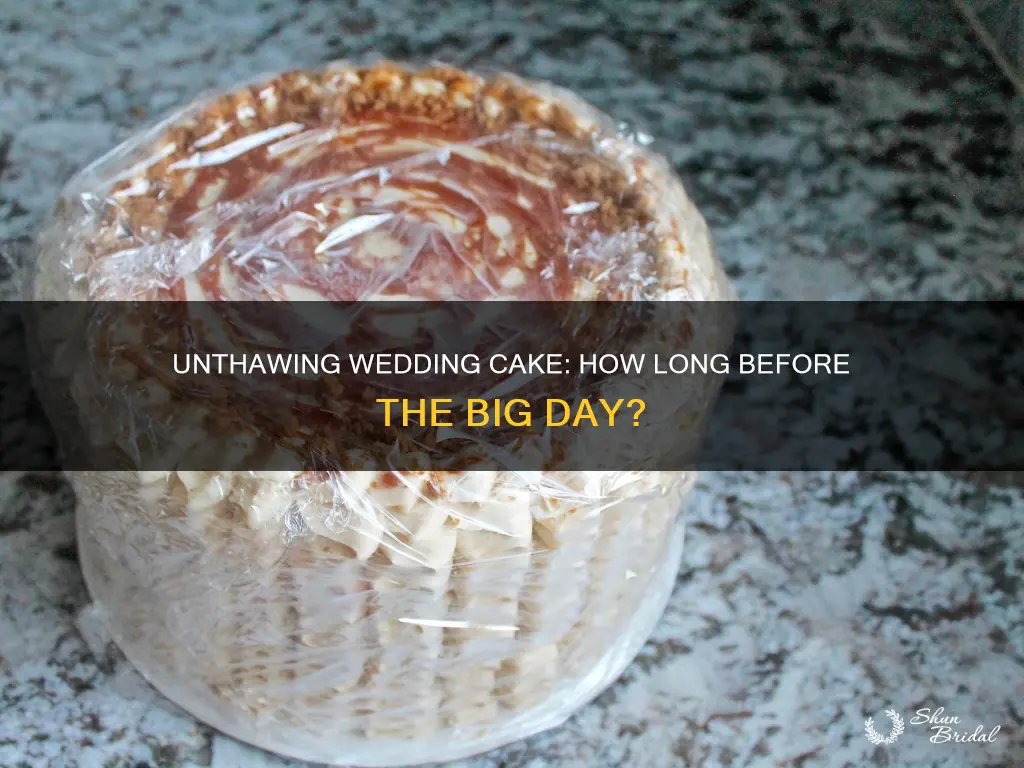 when to unthaw wedding cake