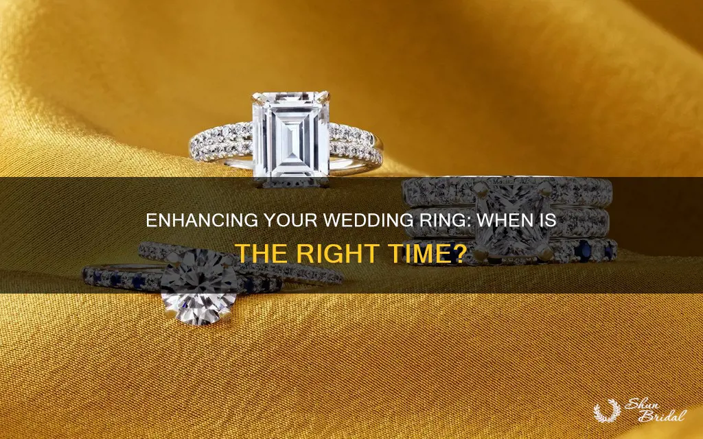when to upgrade wedding ring