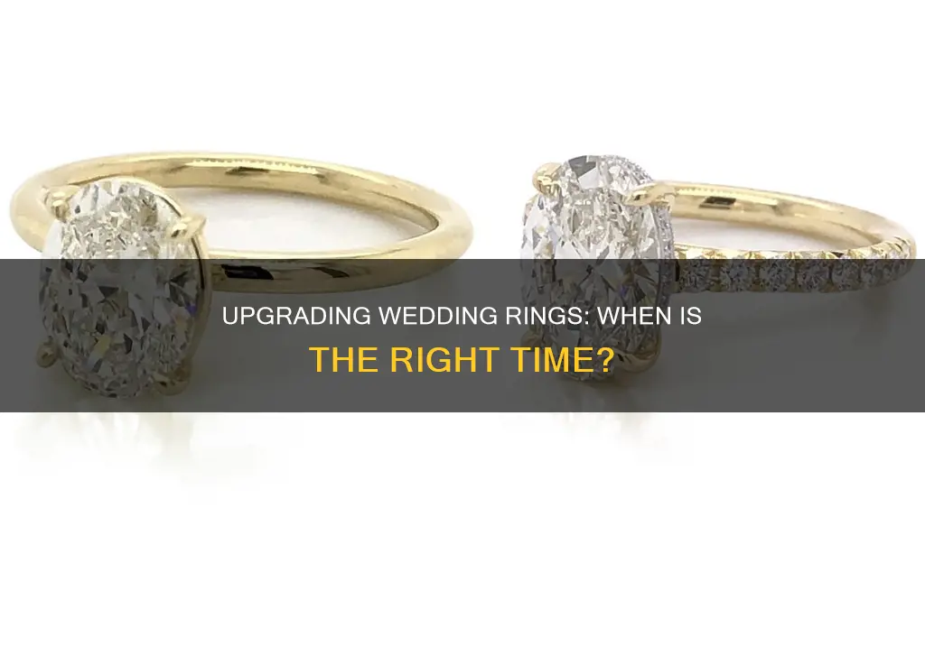 when to upgrade wedding rings