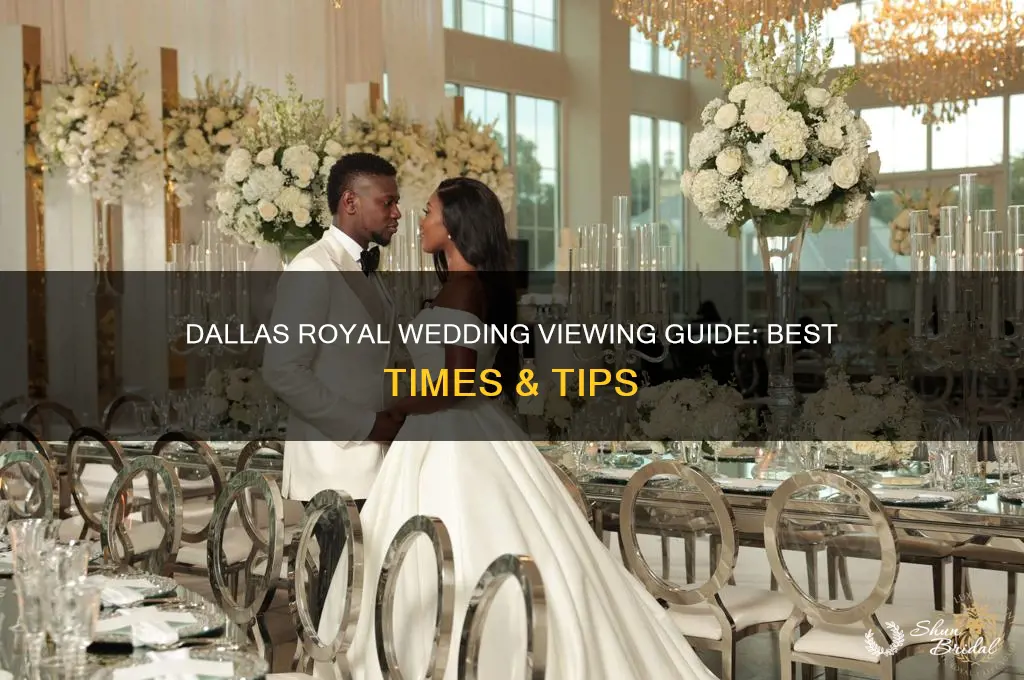 when to watch royal wedding dallas texas