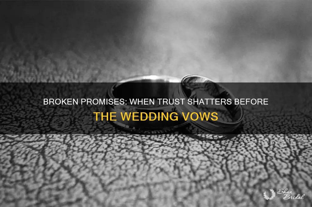 when trust dies before the vows are said