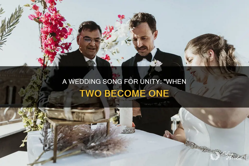 when two become one wedding song