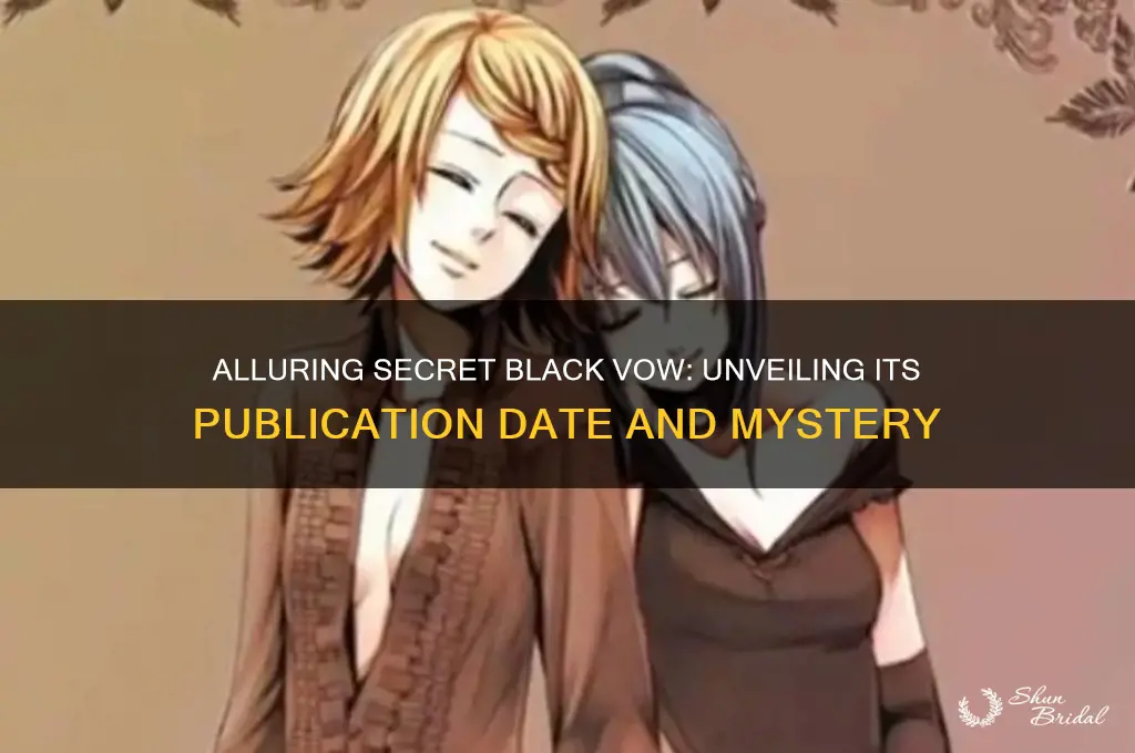 when was alluring secret black vow published
