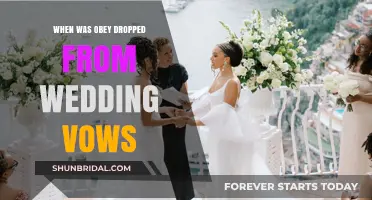 When Did 'Obey' Disappear from Traditional Wedding Vows?