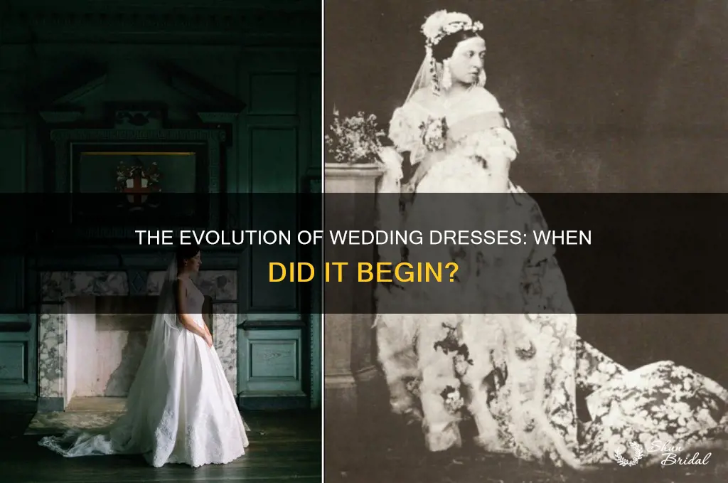when was the first wedding dress made