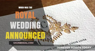 The Royal Wedding Announcement: A Historic Date Revealed