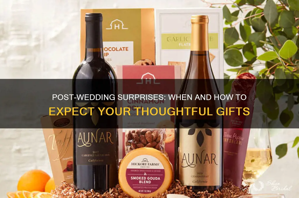 when we receive our gift after wedding