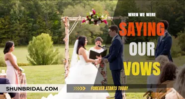 When We Were Saying Our Vows: A Moment Frozen in Time