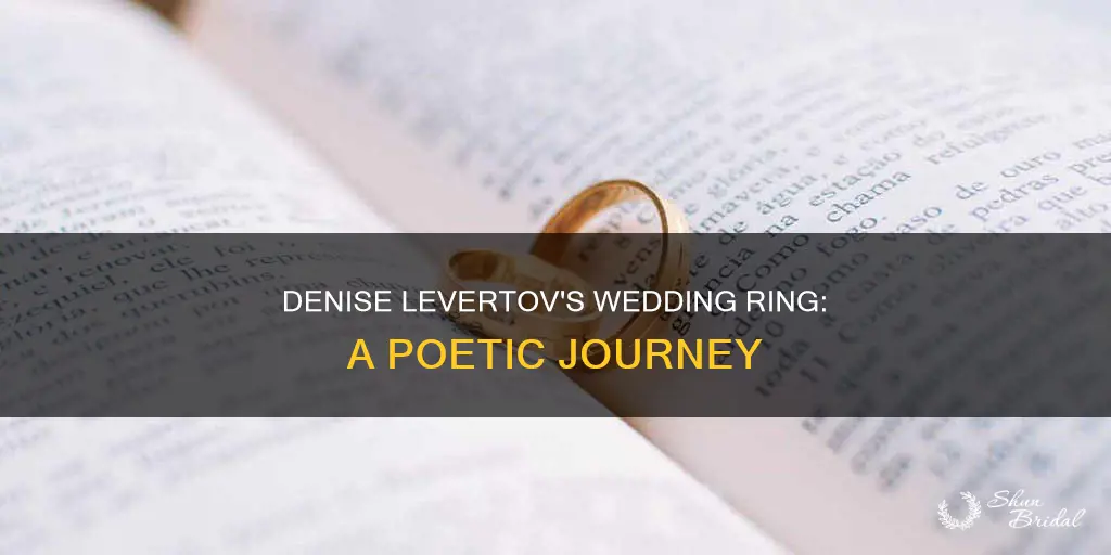 when wedding ring by denise levertov writen