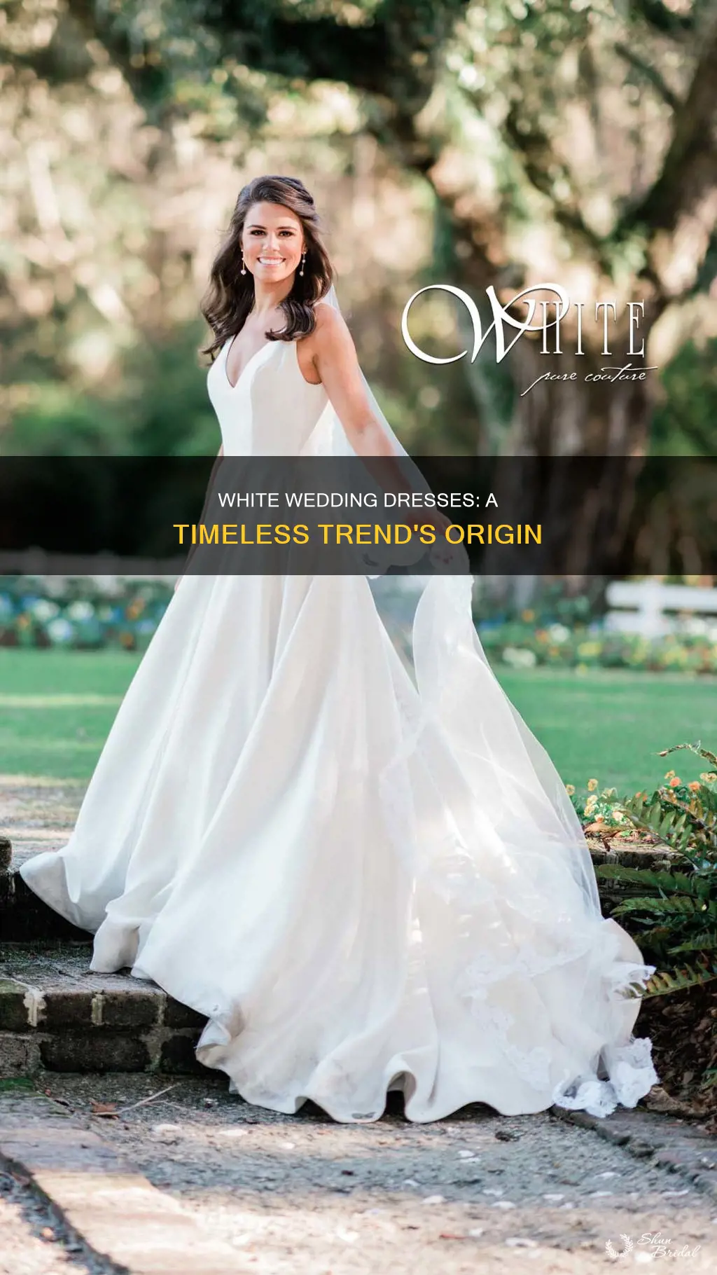 when white wedding dresses start