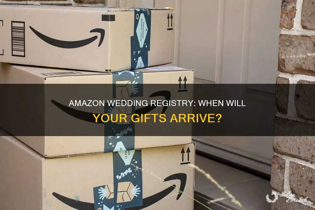 when will amazon wedding registry ship