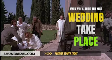 Claudio and Hero's Wedding Date Revealed