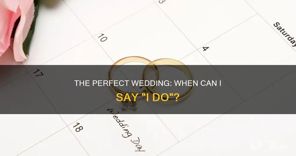 when will I be able to have a wedding