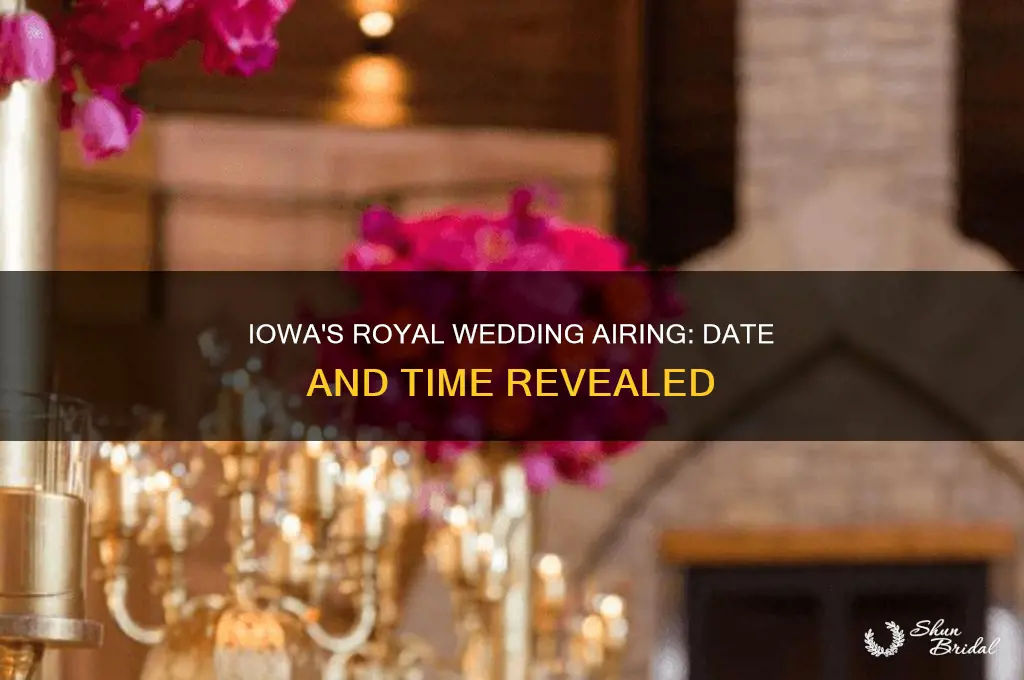 when will the royal wedding be aired in iowa