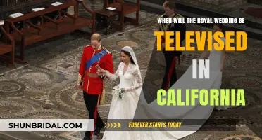 Royal Wedding California TV Schedule: When and Where to Watch