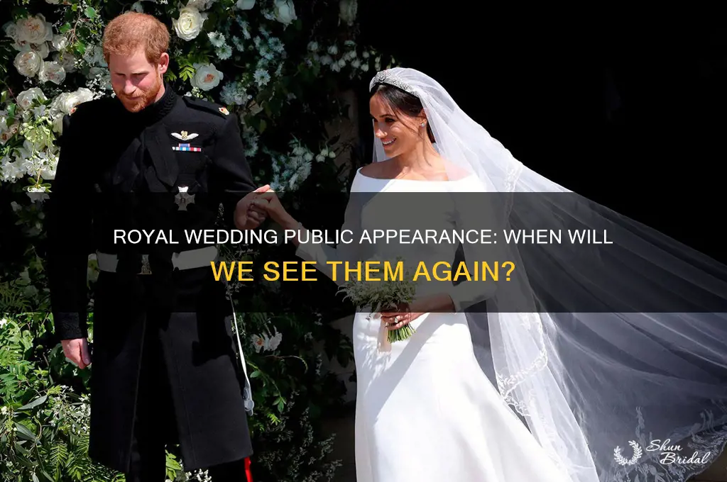 when will the royals be in public again for wedding