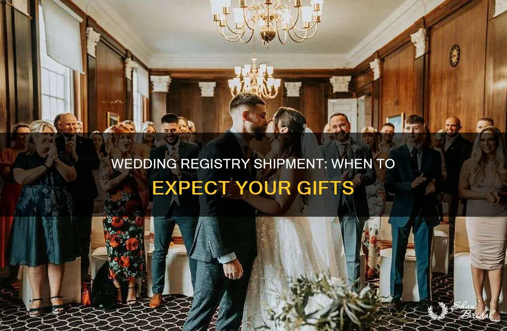 when will the wedding registry ships