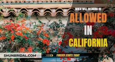 California Weddings: When Will They Return?