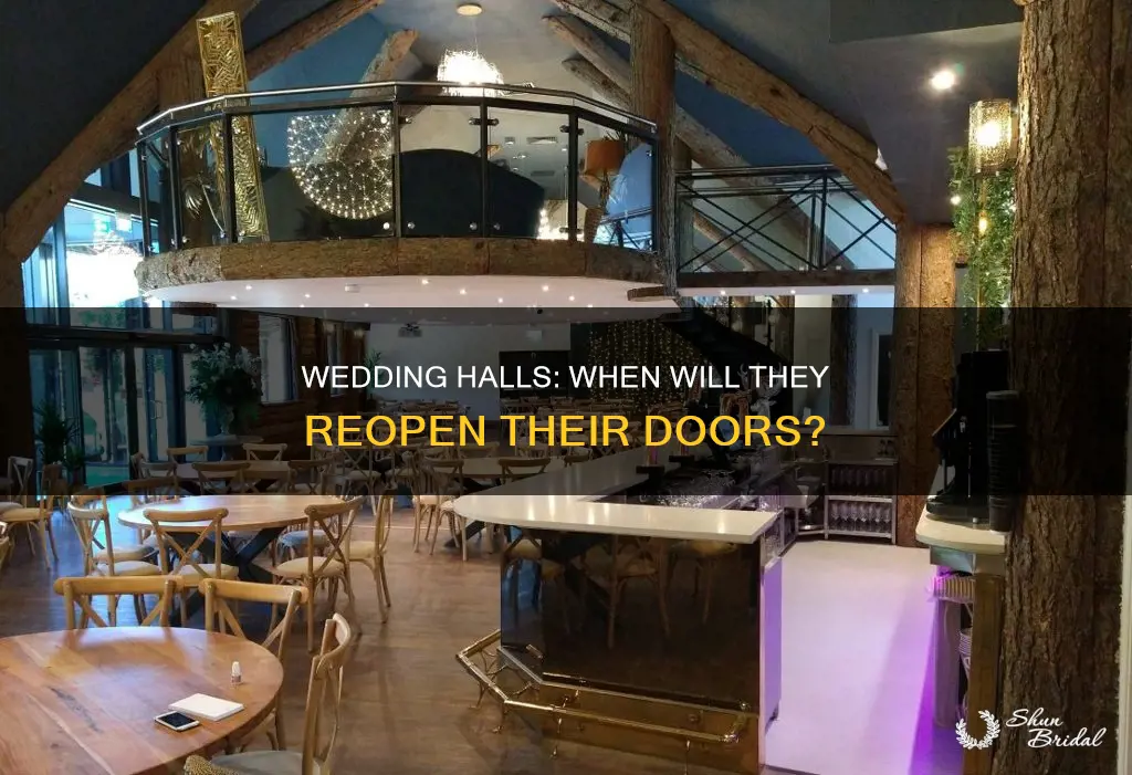 when will wedding halls open