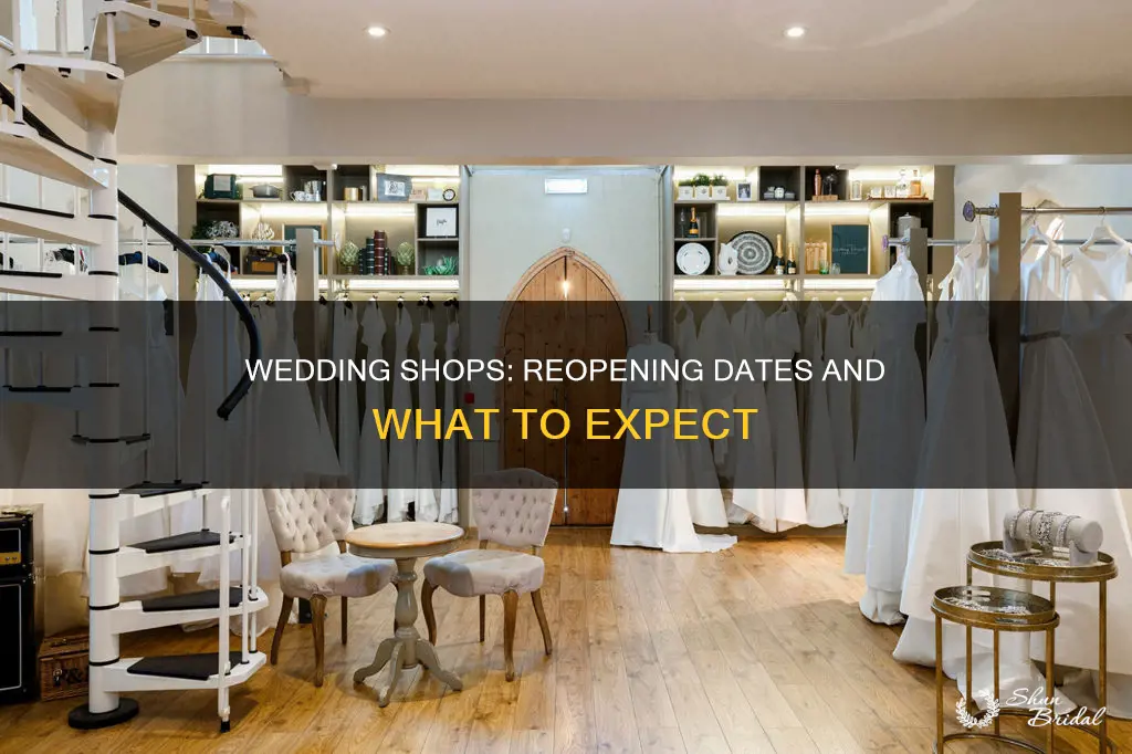 when will wedding shops reopen
