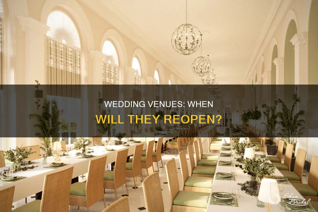 when will wedding venues open back up