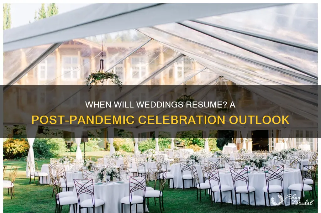 when will weddings be able to go ahead