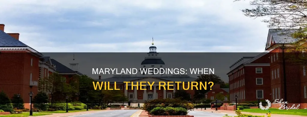 when will weddings be allowed in maryland