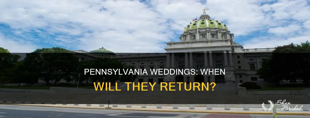 when will weddings be allowed in pa