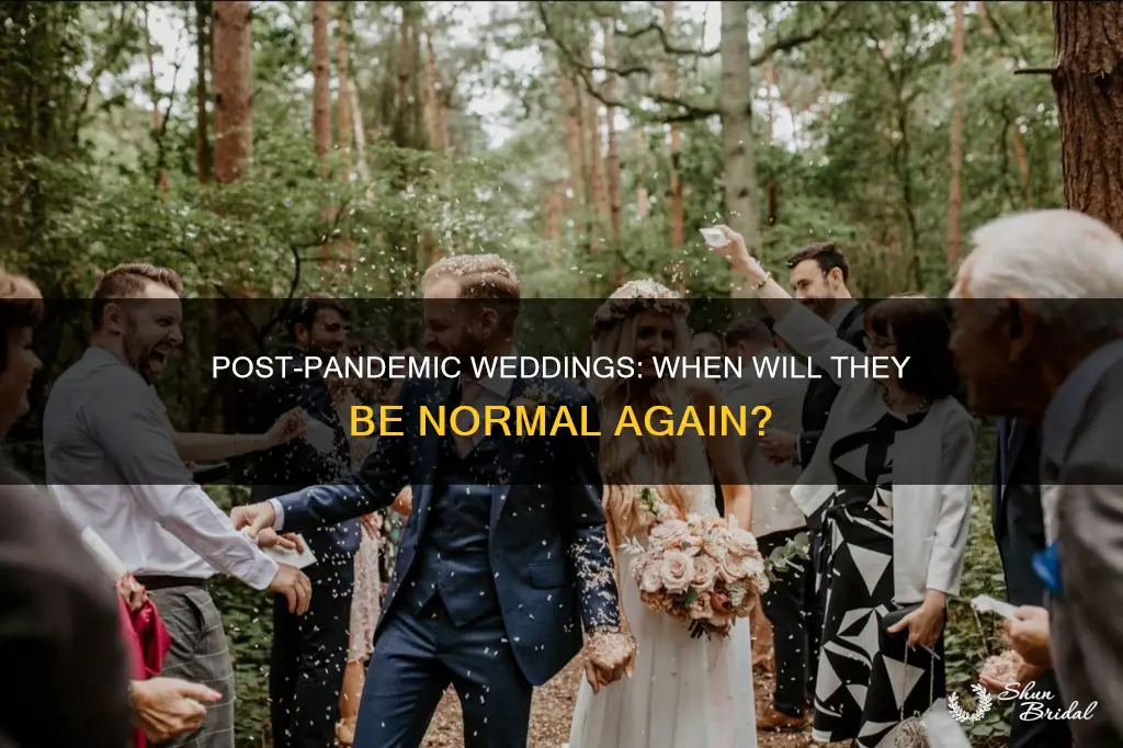 when will weddings be normal