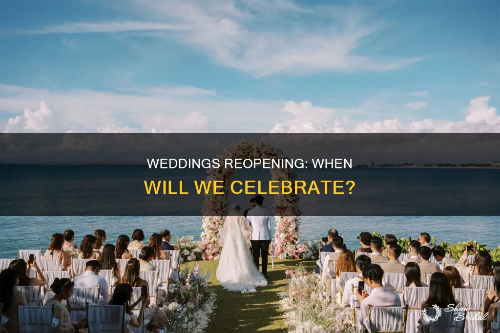 when will weddings reopen