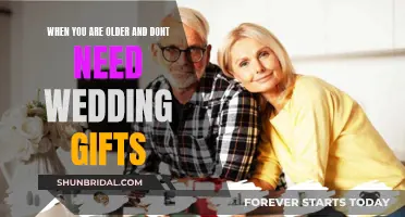Weddings and Gifts: When Older, Celebrate Love, Not Things