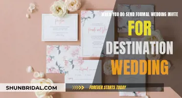 Destination Wedding Etiquette: Formal Invite Timing