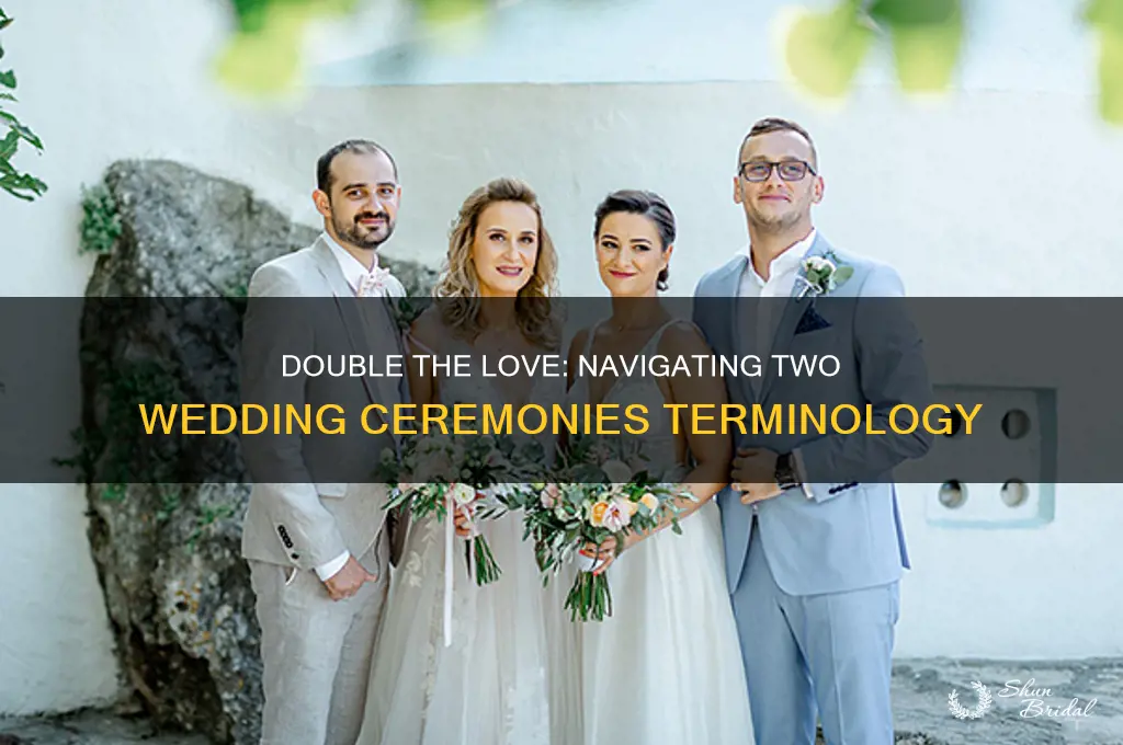 when you have two wedding ceremonies terminology