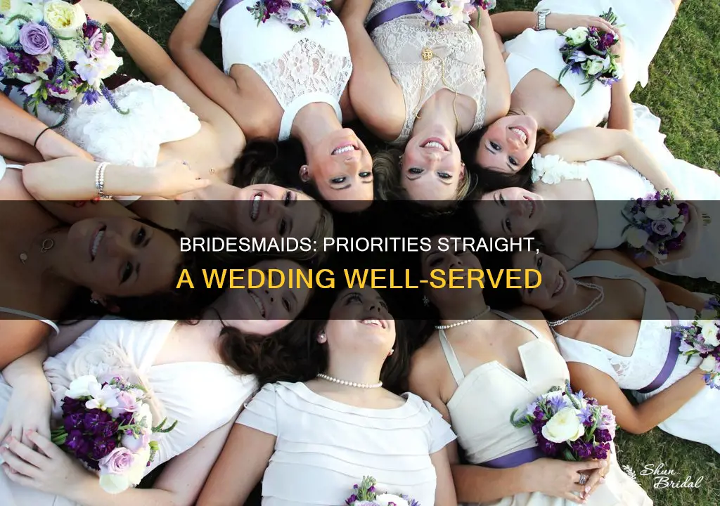 when you have your priorities straight bridesmaids