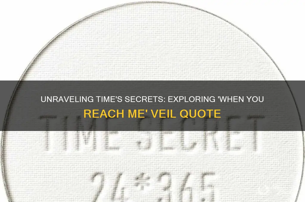 when you reach me veil quote