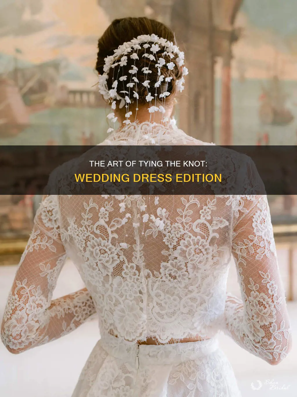 when you tie up your wedding dress