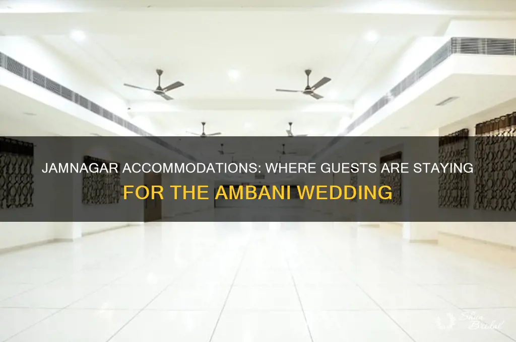 where are guests staying in jamnagar for ambani wedding