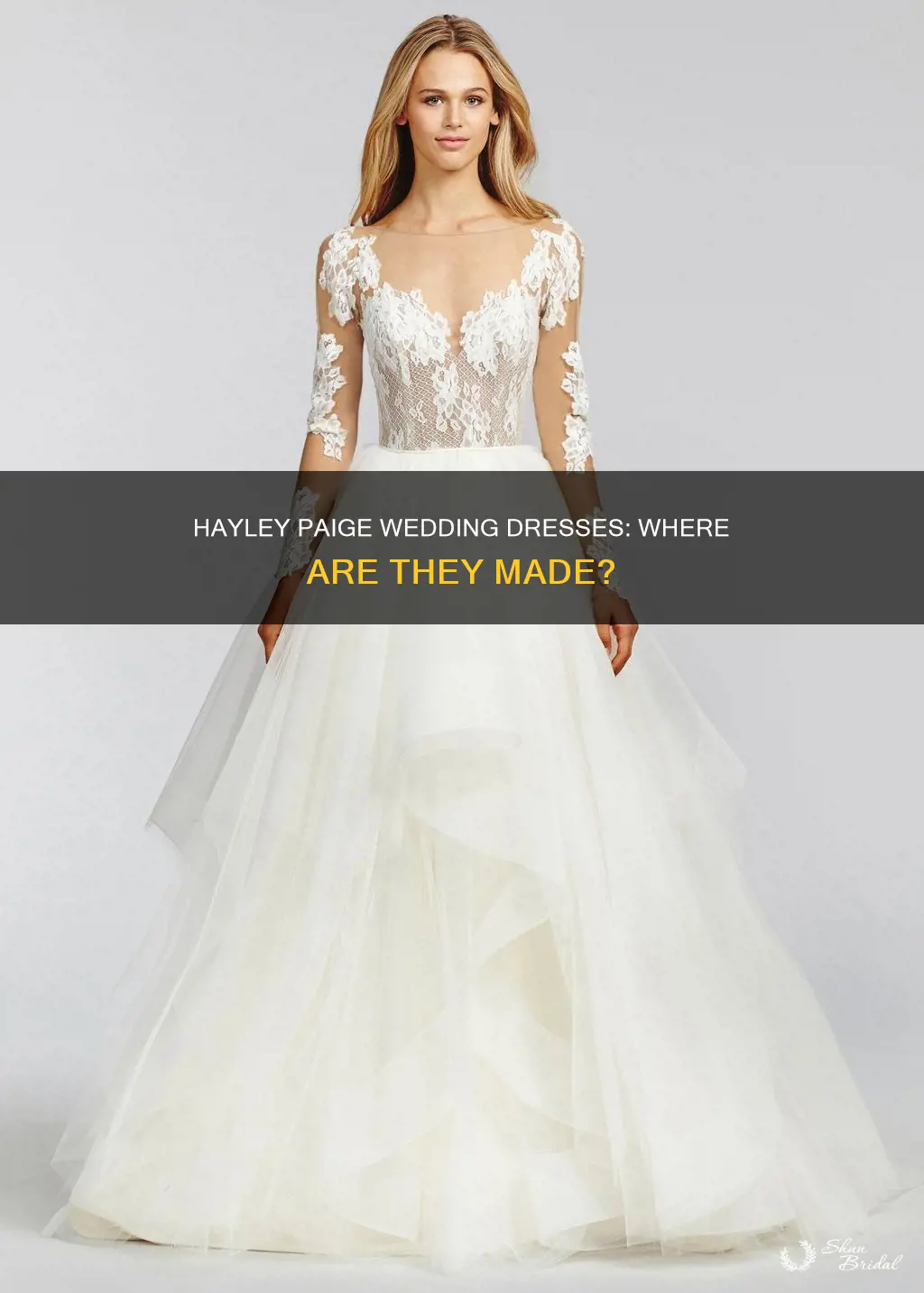 where are hayley paige wedding dresses made