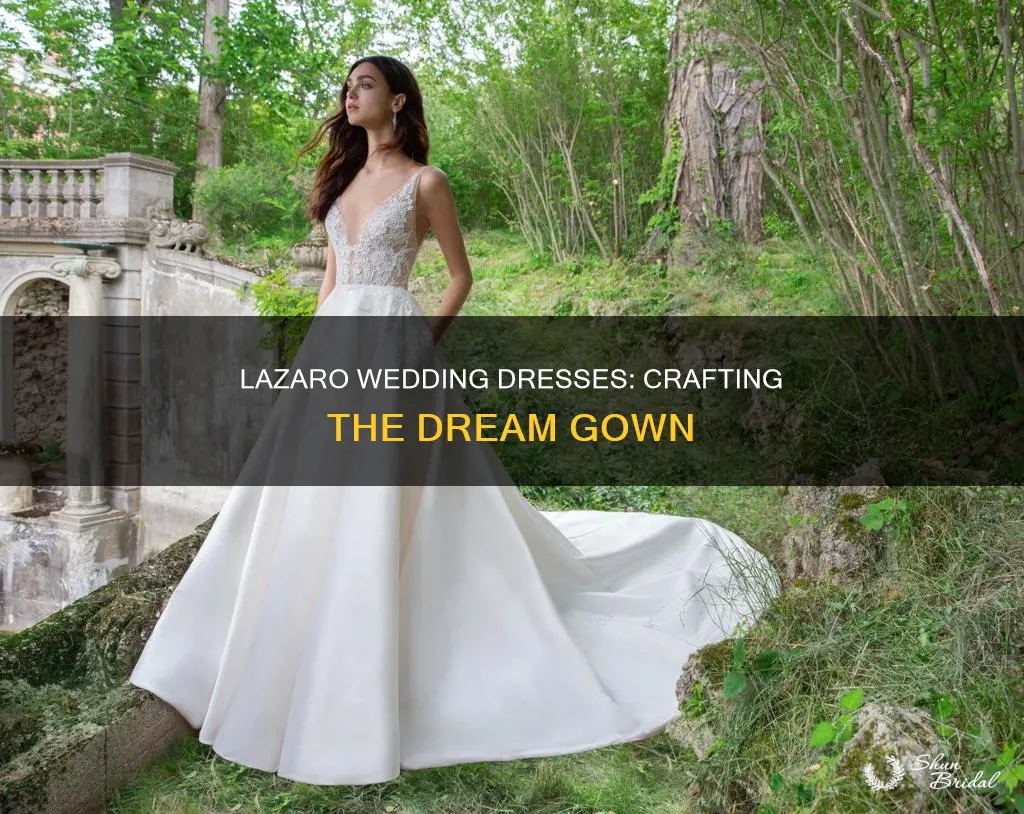 where are lazaro wedding dresses made