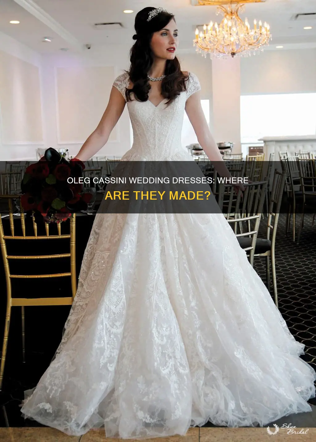where are oleg cassini wedding dresses made