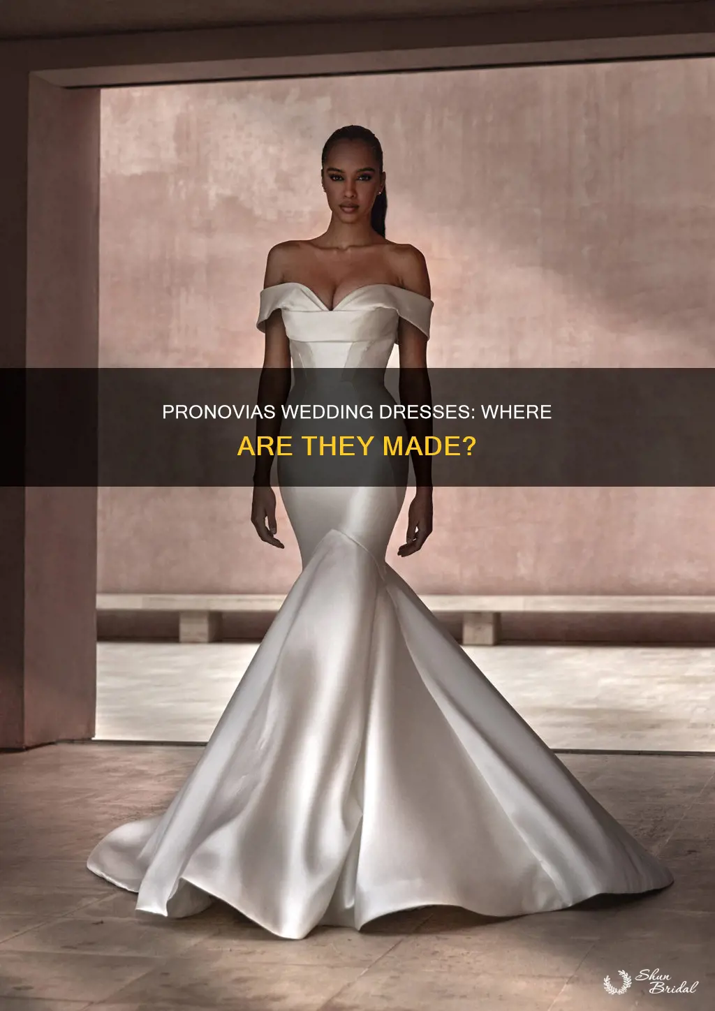where are pronovias wedding dresses made