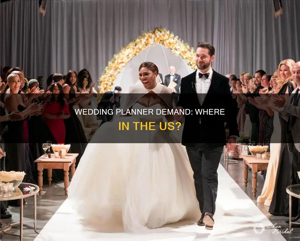 where are wedding planners most needed in the united states