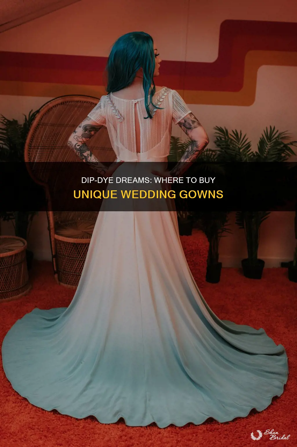 where can I buy a dip dye wedding dress