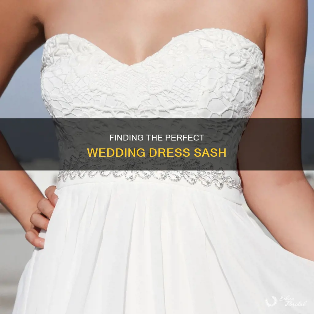 where can I buy a sash for my wedding dress