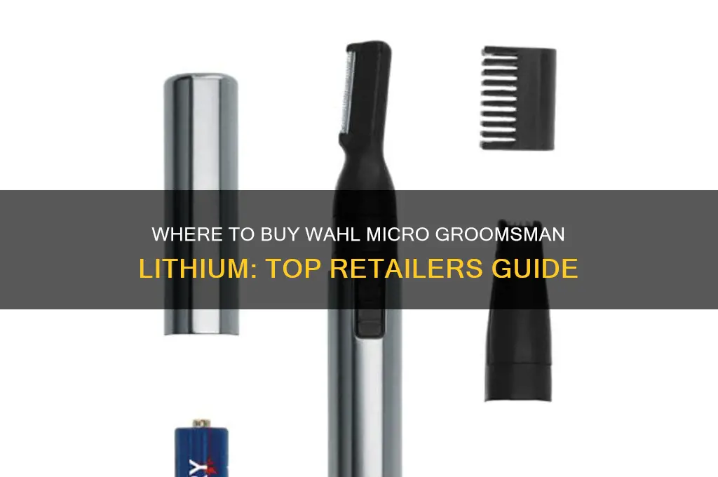 where can i buy a wahl micro groomsman lithium