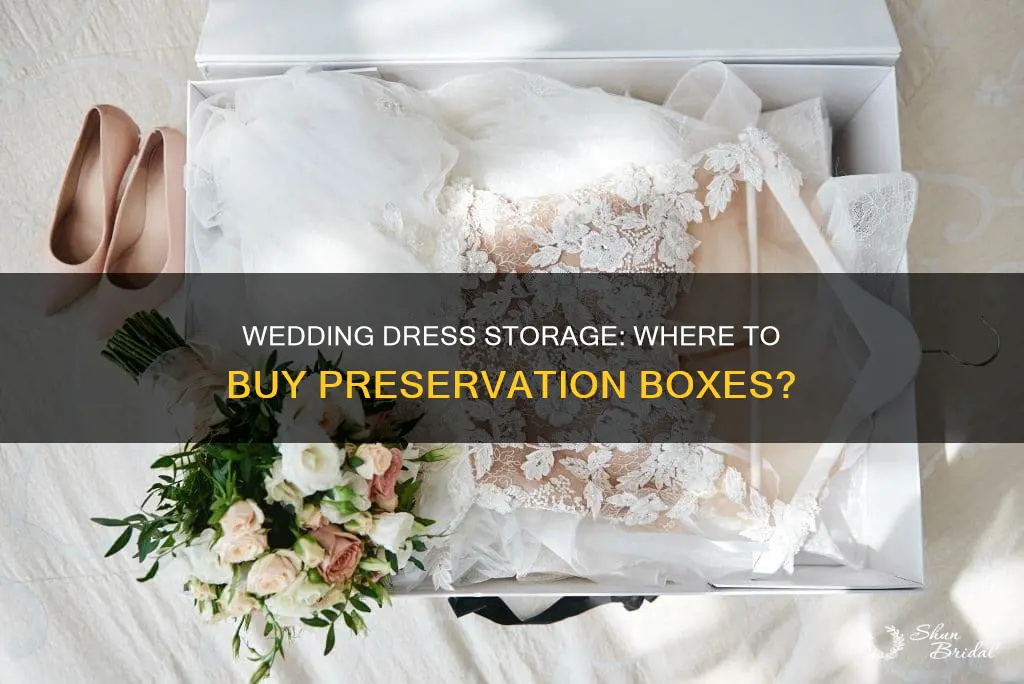 where can I buy a wedding dress storage box