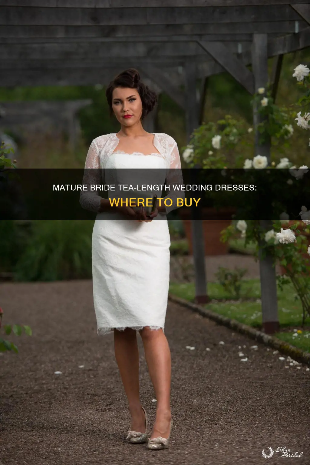 where can I buy mature bride tea length wedding dresses